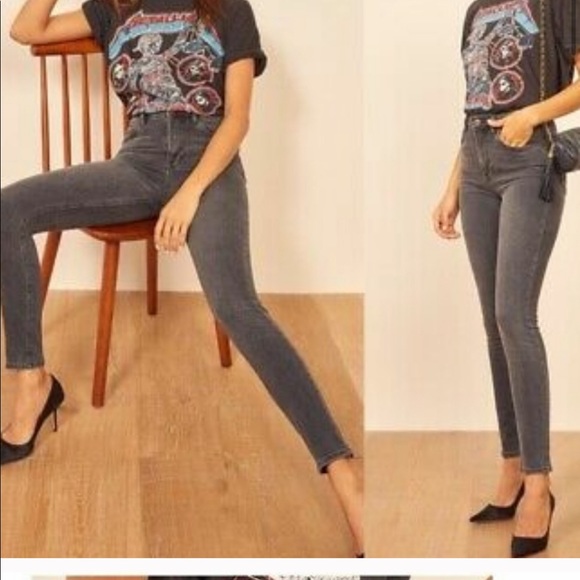 Reformation High & Skinny Jeans In Gibson size 24 - Picture 4 of 10